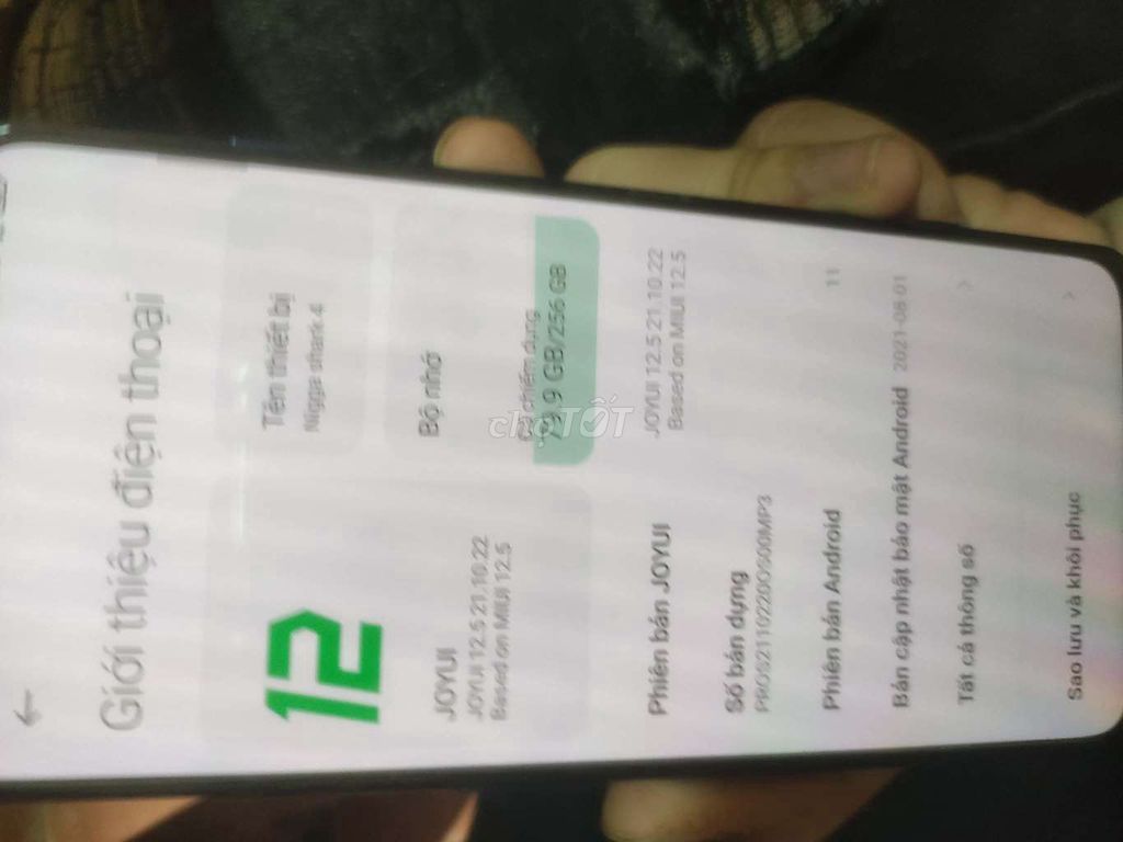 Black Shark 4 256GB Bản Quốc tế. Mua bán Điện thoại tại Huyện Yên Sơn Tuyên Quang được đăng bởi Minh Tâm hình 1