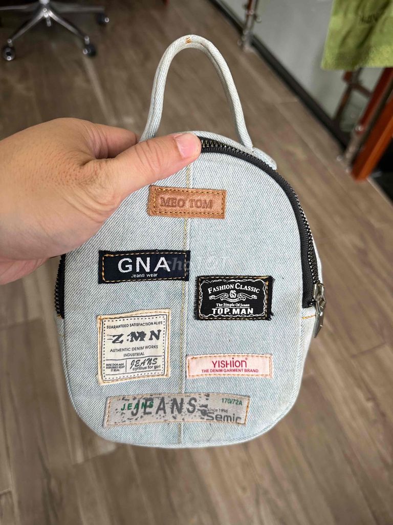 Túi xách mini vải jean xanh nhạt. Mua bán Túi xách tại Quận Sơn Trà Đà Nẵng được đăng bởi Nguyễn Phương hình 1