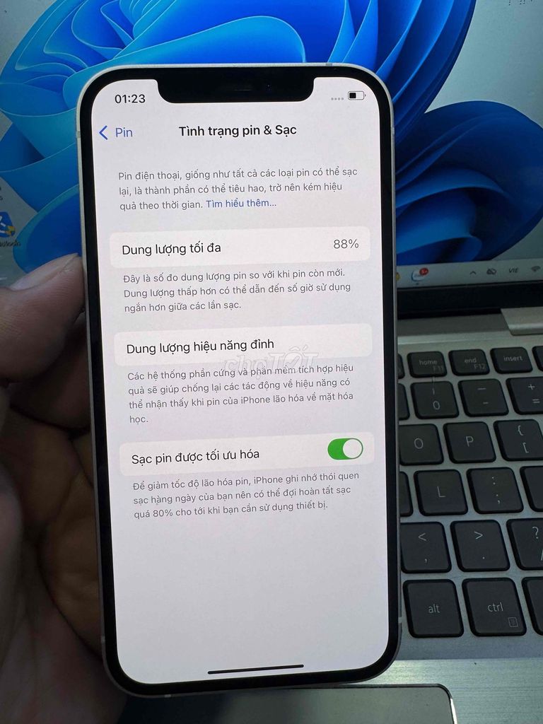 iPhone 12 128GB Trắng. Mua bán Điện thoại tại Quận 6 Tp Hồ Chí Minh được đăng bởi QUỐC THIÊN BÁN GÓP 0 ĐỒNG  hình 1