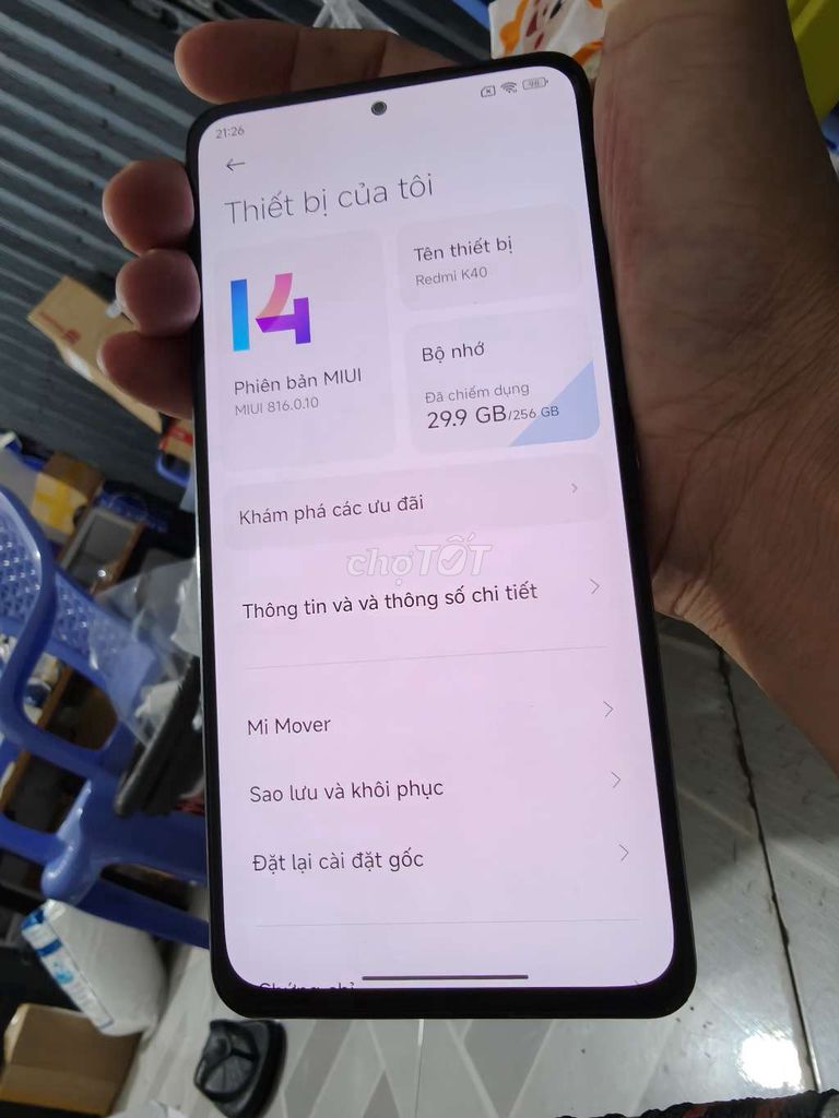 Xiaomi Redmi K40 256GB Trắng. Mua bán Điện thoại tại Thành phố Bến Tre Bến Tre được đăng bởi Từ Tuấn Bến Tre hình 1