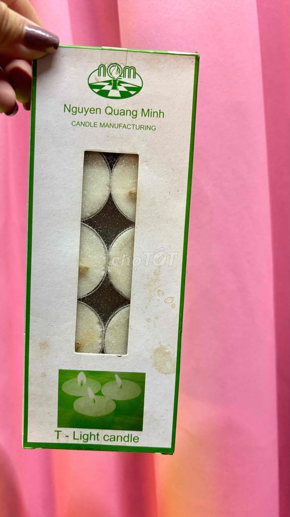 Nến Tealight NQM Trắng Parafin. Mua bán Đèn tại Quận 10 Tp Hồ Chí Minh được đăng bởi Meo My hình 1
