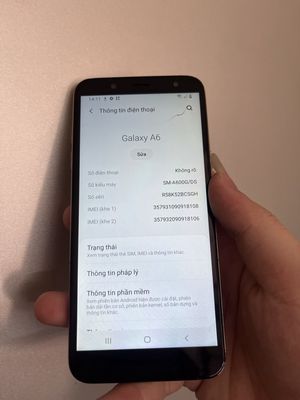 cần pass lại sam sung a6 full chức năng. Mua bán Điện thoại tại Quận 11 Tp Hồ Chí Minh được đăng bởi Phạm Tuấn