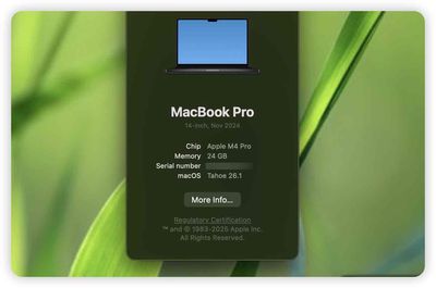 Macbook M4 Pro 14CPU 24 1T SA pin 100% 14l fullbox. Mua bán Laptop tại Thành phố Thủ Đức Tp Hồ Chí Minh được đăng bởi Hồ Hoàng Vũ