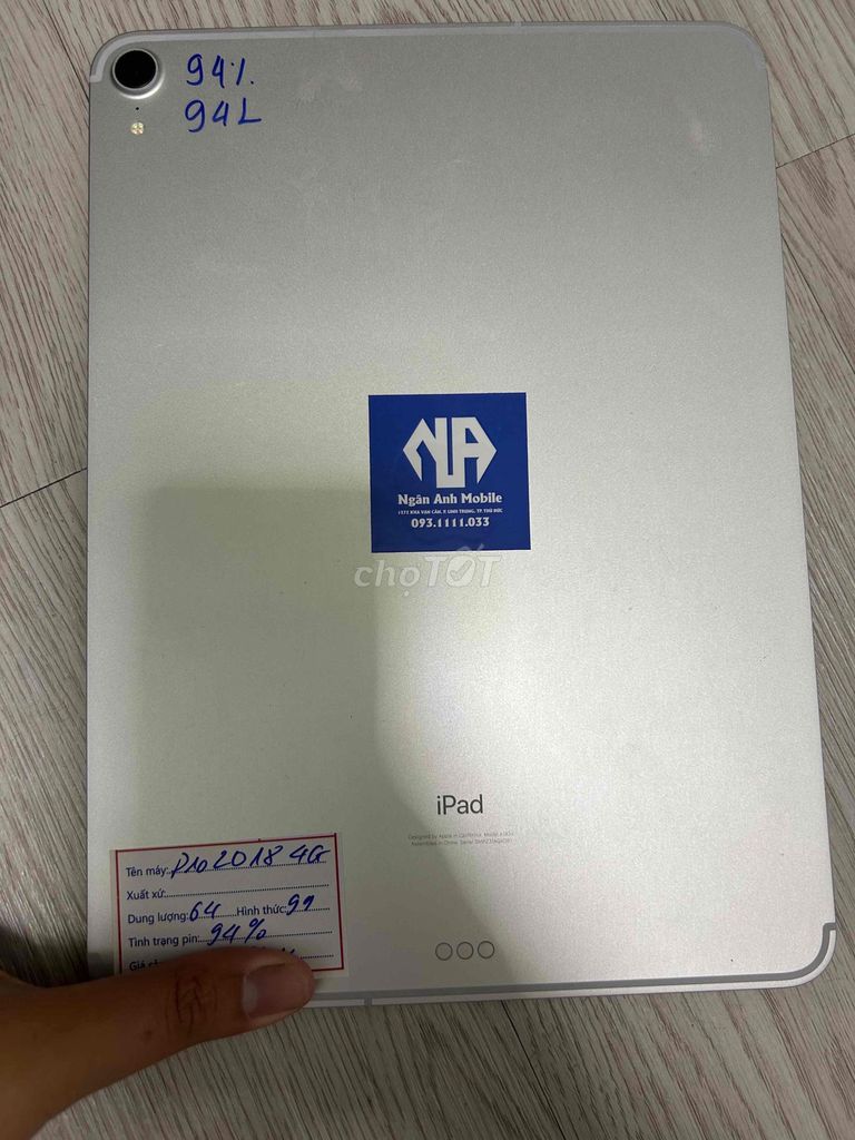 Apple iPad Pro 2018 4G 64GB Bạc. Mua bán Máy tính bảng tại Thành phố Thủ Đức Tp Hồ Chí Minh được đăng bởi Ngân anh mobile hình 1