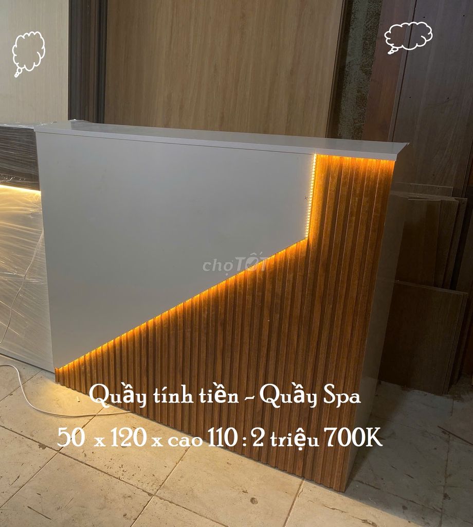 QUẦY TÍNH TIỀN - QUẦY SPA 50 X 120