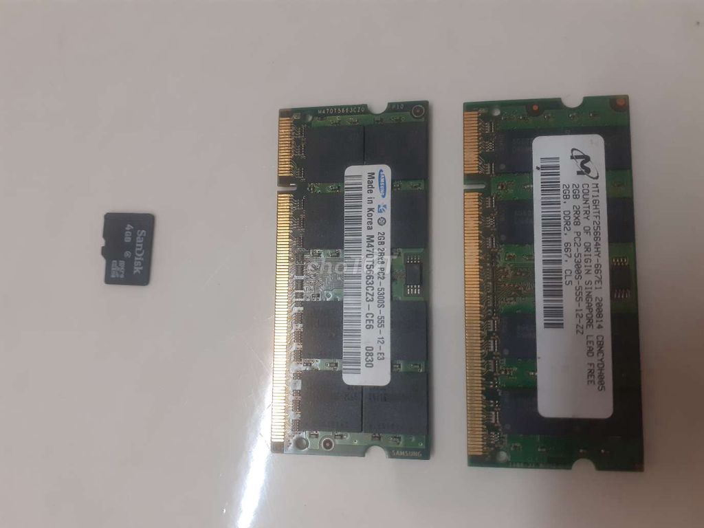 RAM Samsung Crucial 2GB DDR2. Mua bán Linh kiện (RAM, Card...) tại Quận 8 Tp Hồ Chí Minh được đăng bởi anot hình 1