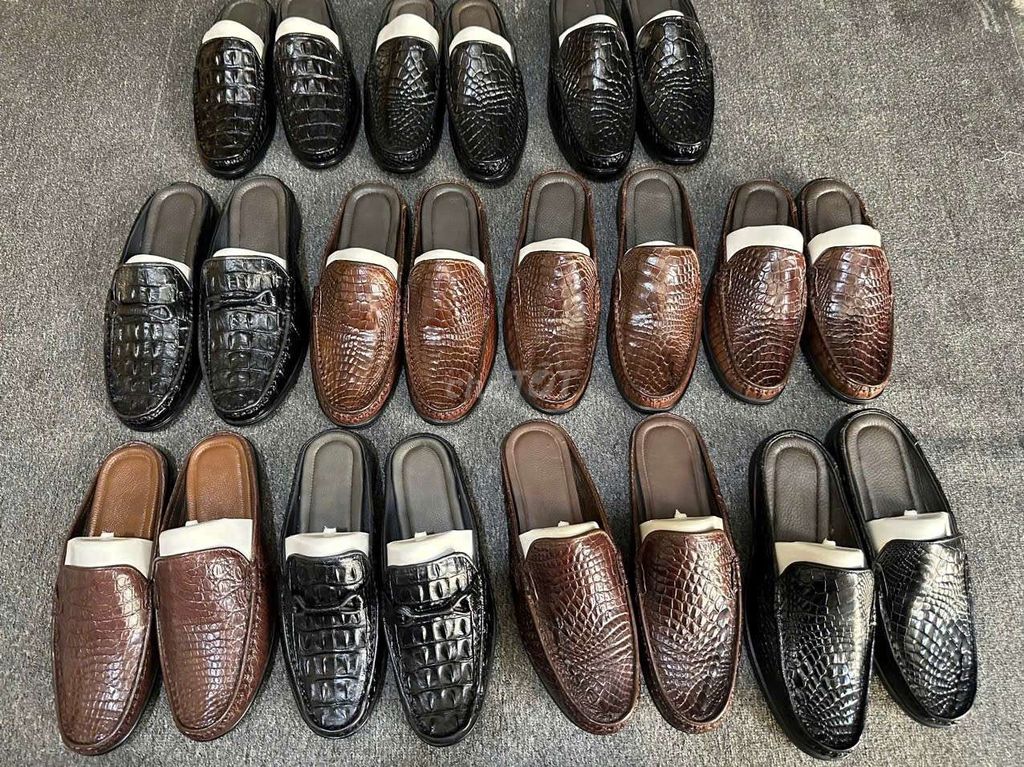 Giày lười sục Nam Da cá sấu. Mua bán Giày dép tại Huyện An Phú An Giang được đăng bởi THẮNG ĐỒ DA hình 1