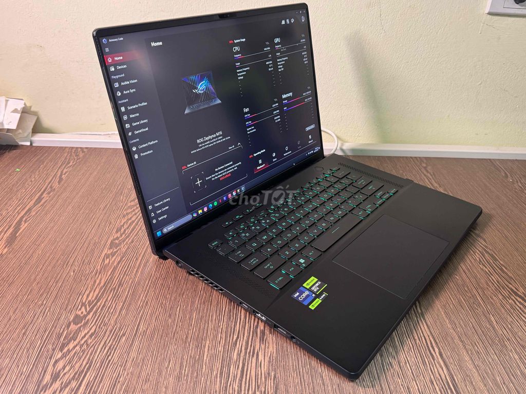 ROG Zephyrus M16 Anime matrix -pass máy người dùng