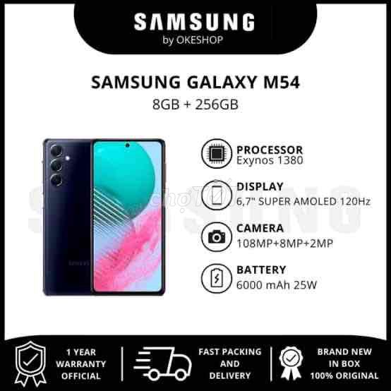 Samsung Galaxy M54 256GB. Mua bán Điện thoại tại Quận 3 Tp Hồ Chí Minh được đăng bởi Teen hình 1