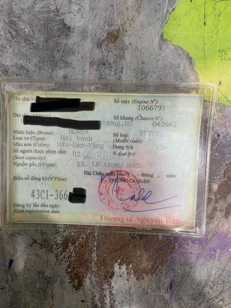 Bán xe Future F1 125cc , đk 1/2014 xe chính chủ. Mua bán Xe máy tại Quận Thanh Khê Đà Nẵng được đăng bởi Thuận hình 7
