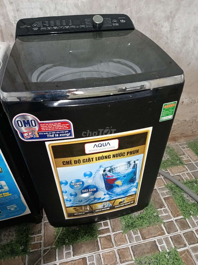 Máy giặt AQUA Inverter 12kg Đen. Mua bán Máy giặt tại Quận Ninh Kiều Cần Thơ được đăng bởi Hiếu  hình 1