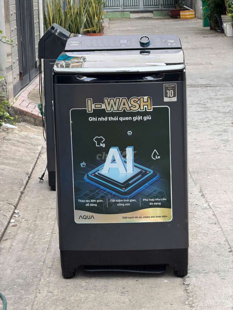 Máy giặt Aqua cửa trên 11kg Đen AI Smart I-Wash. Mua bán Máy giặt tại Quận Bình Thạnh Tp Hồ Chí Minh được đăng bởi Điện Máy Giá Kho Miền Nam hình 1