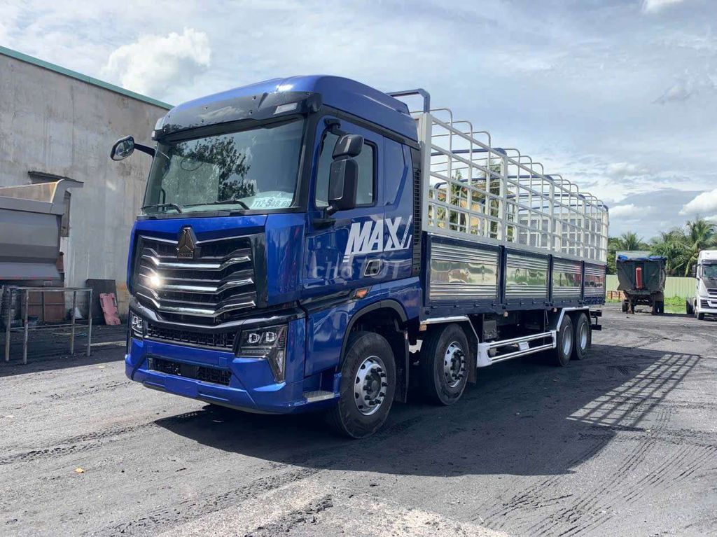 Xe howo 4 chân MAX  Mui Bạt 350hp & 400hp. Mua bán Xe tải, xe ben tại Thành phố Biên Hòa Đồng Nai được đăng bởi Howo vimid hình 11