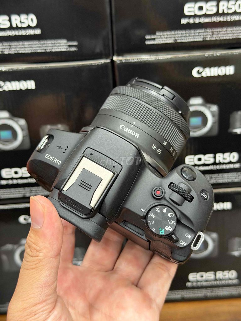 Máy ảnh Canon EOS R50 18-45mm Đen. Mua bán Máy ảnh, Máy quay tại Quận Hai Bà Trưng Hà Nội được đăng bởi Quang Huy hình 1