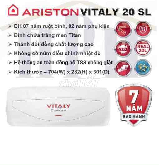 bình nước nóng gián tiếp Ariston Vitaly 20L 2.5 FE