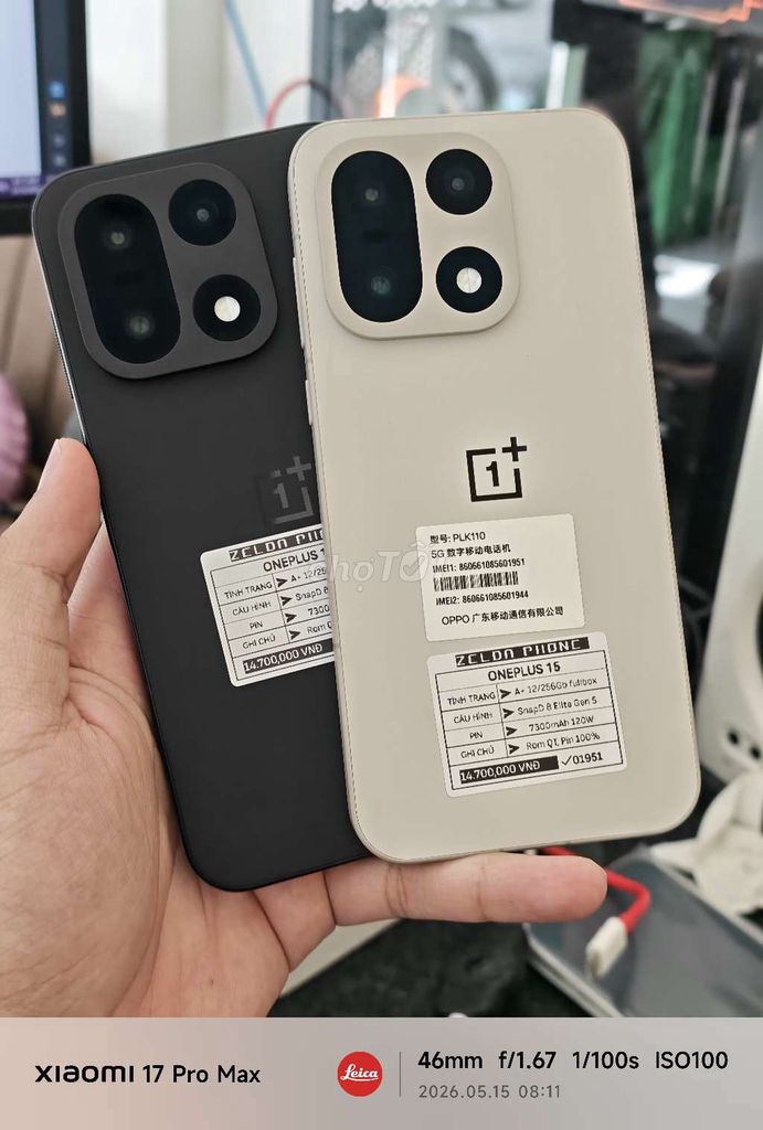 OnePlus 15 12GB/256GB Rom QT Fullbox Pin 100. Mua bán Điện thoại tại Quận Ninh Kiều Cần Thơ được đăng bởi Zelda Phone hình 1