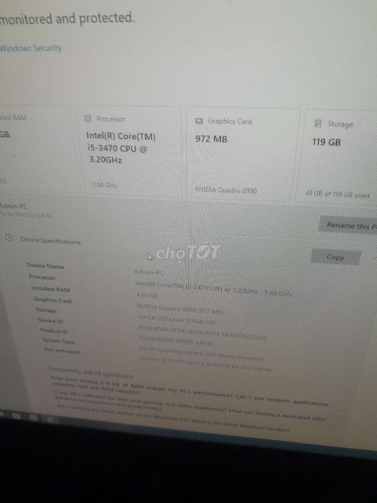 Máy tính để bàn i5-3470 24 inch. Mua bán Máy tính để bàn tại Huyện Giao Thủy Nam Định được đăng bởi xinmen hình 1