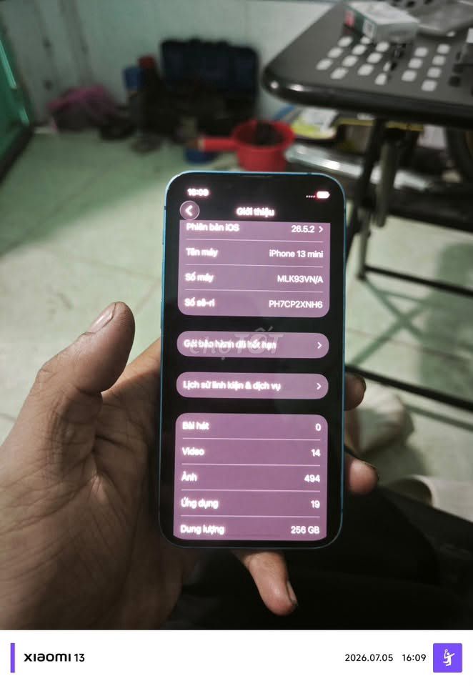 Apple iPhone 13 mini 256GB Xanh. Mua bán Điện thoại tại Quận 7 Tp Hồ Chí Minh được đăng bởi Hội Đồ Điện Tử hình 1