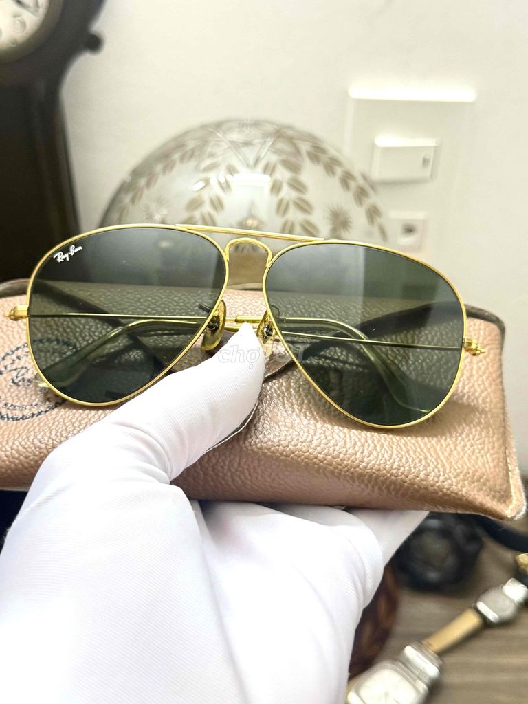 Kính râm Ray-Ban USA Vàng 58-14. Mua bán Phụ kiện thời trang khác tại Quận Ngô Quyền Hải Phòng được đăng bởi linh hình 1