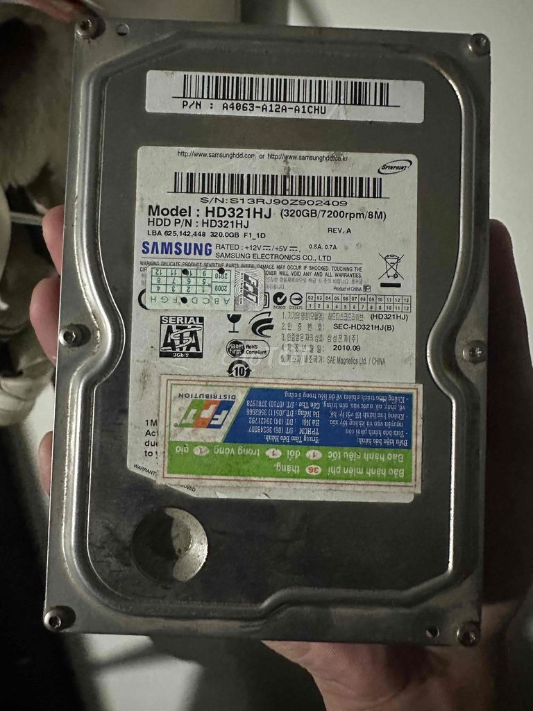 Ổ cứng HDD Samsung HD321HJ 320GB. Mua bán Linh kiện (RAM, Card...) tại Quận Hà Đông Hà Nội được đăng bởi Trường Đặng Văn hình 1