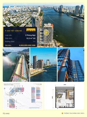 Apartment 52.3 m² · 1 bed · Sun Symphony Residence