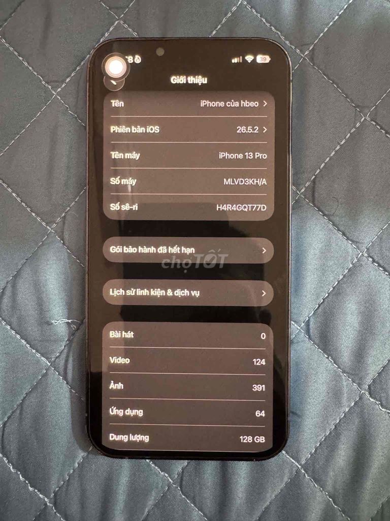 Apple iPhone 13 Pro 128GB Xanh ngọc. Mua bán Điện thoại tại Quận Bắc Từ Liêm Hà Nội được đăng bởi Hiệu Thái hình 1
