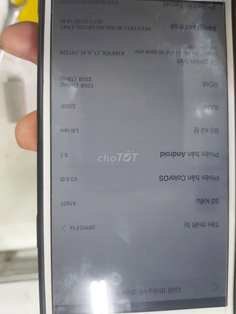 OPPO F1s 32GB Trắng. Mua bán Điện thoại tại Quận Kiến An Hải Phòng được đăng bởi Danh Vo hình 1