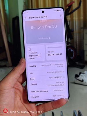 Oppo Reno 11 pro 5G zin đẹp 512G. Mua bán Điện thoại tại Thành phố Bắc Ninh Bắc Ninh được đăng bởi thành mobile