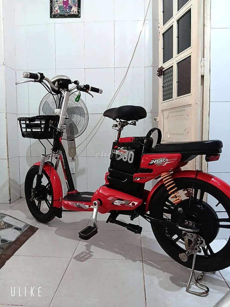 Xe đạp điện JVCeco màu Đỏ. Mua bán Xe điện tại Huyện Hòa Thành Tây Ninh được đăng bởi thaonguyen hình 3