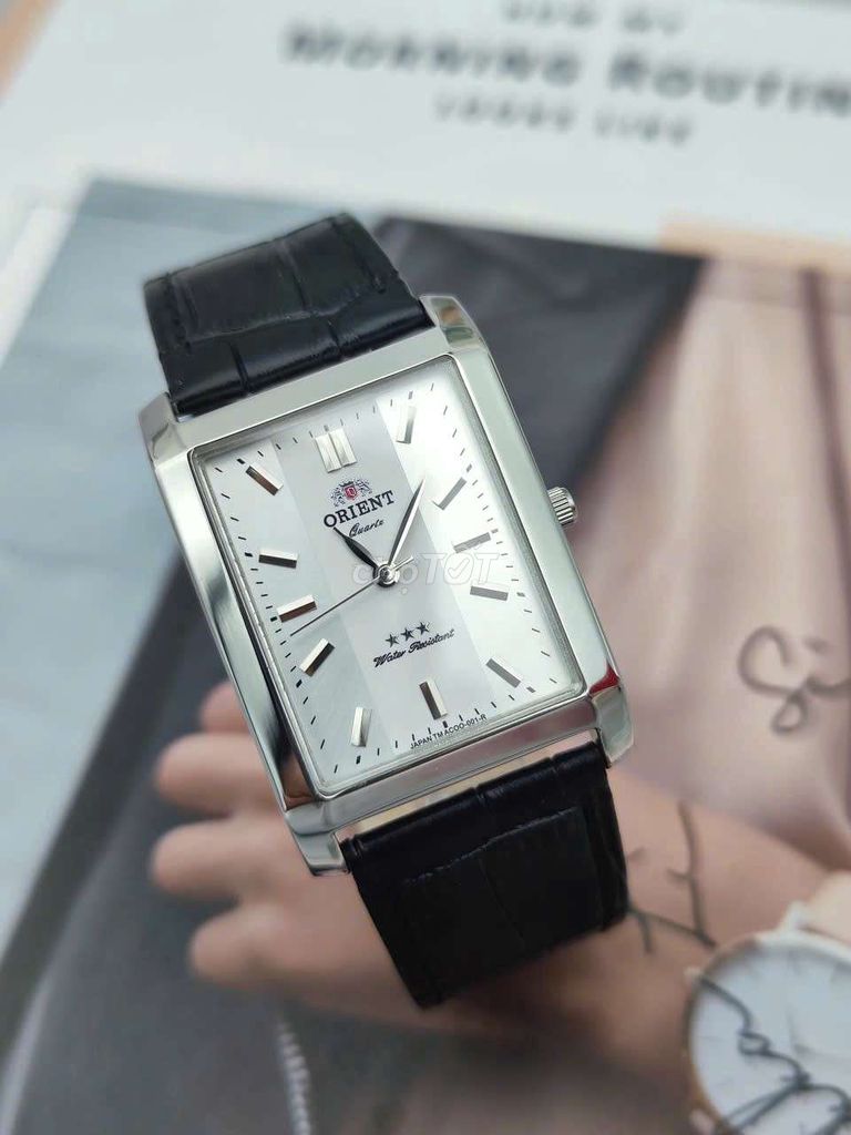 Đồng hồ Orient Quartz Dây da Đen. Mua bán Đồng hồ tại Thành phố Dĩ An Bình Dương được đăng bởi DĨ AN LUXURY WATCH hình 1