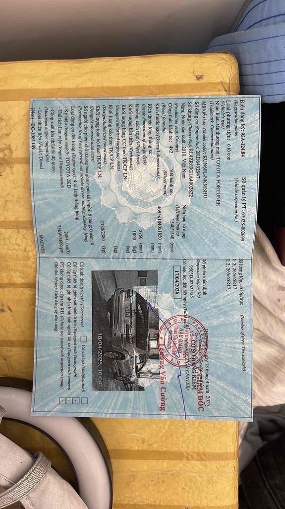 Toyota Fortuner 2010 2.5G - 260000 km. Mua bán Ô tô tại Quận Cái Răng Cần Thơ được đăng bởi nguyen luong hình 13