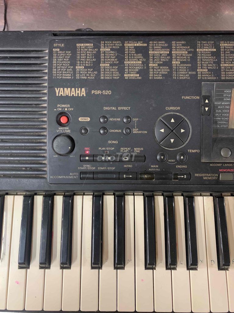 Đàn Organ Yamaha PSR-520 Đen Đã sử dụng. Mua bán Nhạc cụ tại Thành phố Nam Định Nam Định được đăng bởi Tran Ly hình 1