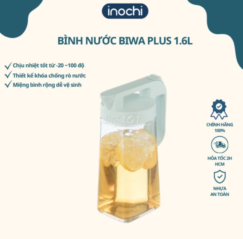 Bình nước cao cấp Biwa Plus inochi 1,6L