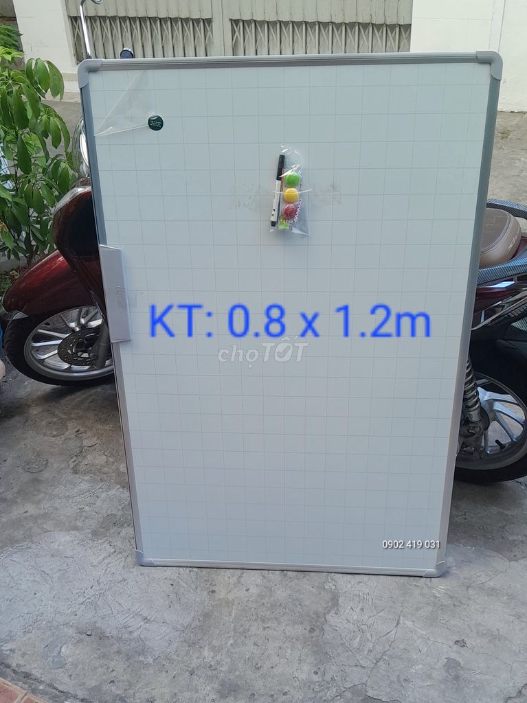 Bảng từ trắng Hàn Quốc DQ Plus KT 0.8x1.2m