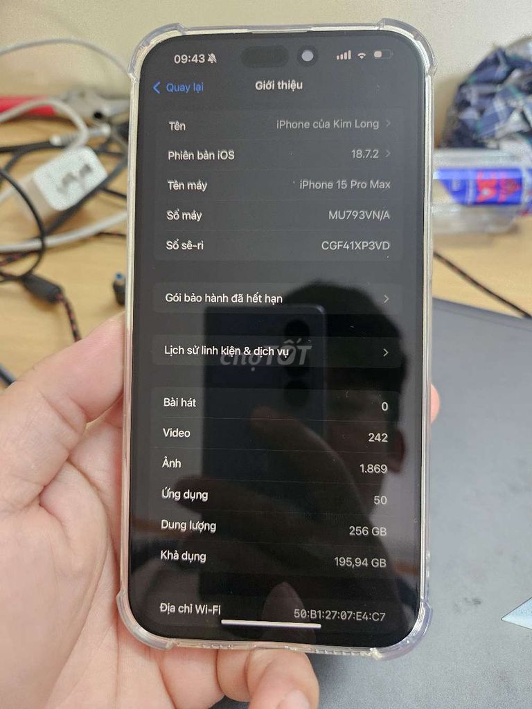 15promax thay màn 120hz. Bản vn/a. Mua bán Điện thoại tại Thành phố Vĩnh Yên Vĩnh Phúc được đăng bởi Kim long hình 1