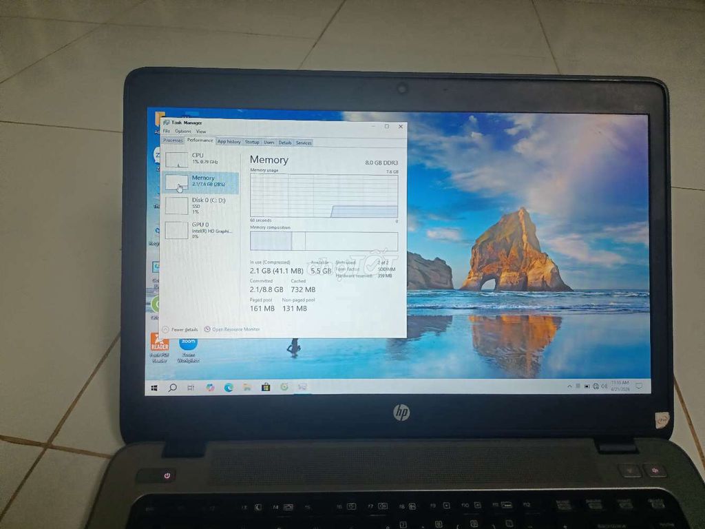 HP EliteBook 8GB DDR3. Mua bán Laptop tại Huyện Bàu Bàng Bình Dương được đăng bởi Đinh Lên hình 1