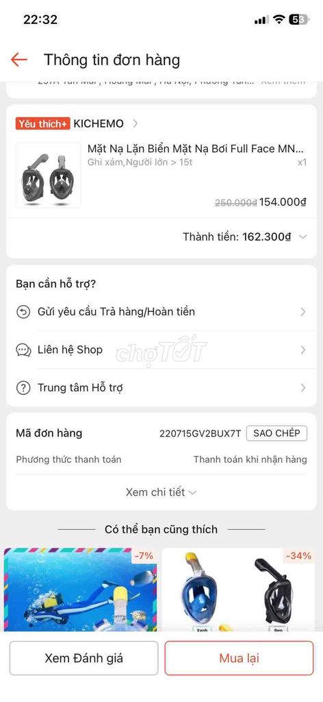 Mặt nạ lặn KICHEMO Ghi xám Nhựa. Mua bán Đồ thể thao, Dã ngoại tại Quận Hoàng Mai Hà Nội được đăng bởi KảNhà Thươg Nhau hình 1