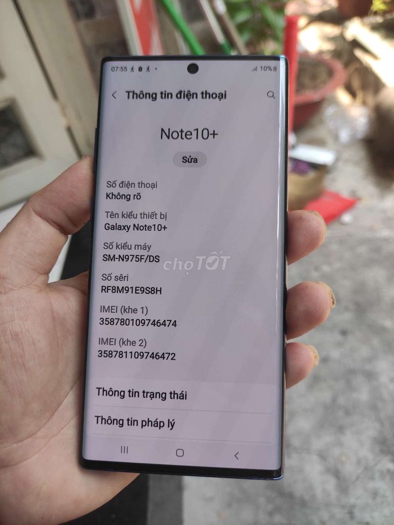 samsung galaxy note 10plus đẹp 99%