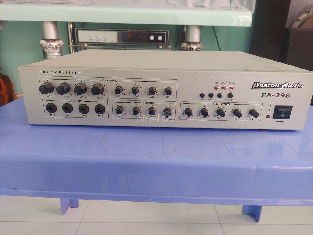 Mixer Vang cơ Hàn Quốc Boston Audio PA-298 Xám. Mua bán Tivi, Âm thanh tại Huyện Vĩnh Thạnh Cần Thơ được đăng bởi Hoàng Lâm hình 1