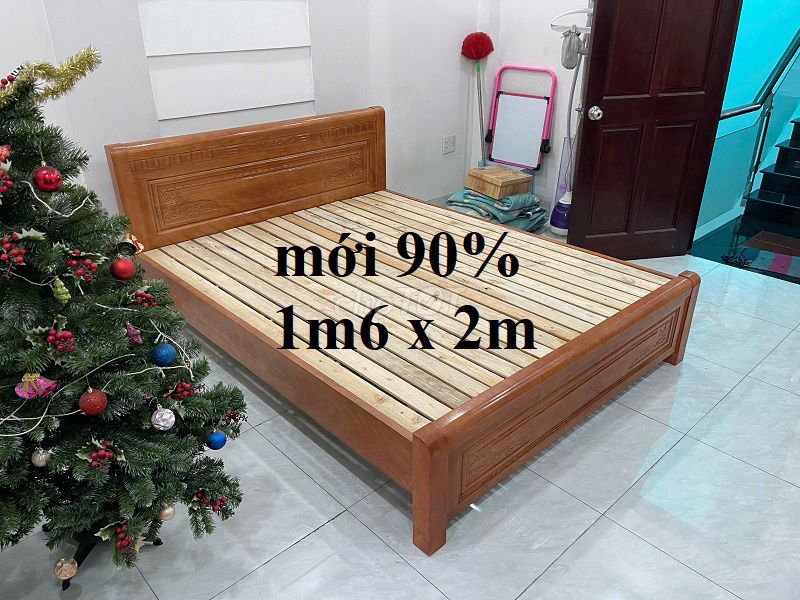 giường ngủ_giường 1m6_giường gổ_giường cũ_giường-3. Mua bán Giường, chăn ga gối nệm tại Quận Tân Bình Tp Hồ Chí Minh được đăng bởi Nội Thất HD O9O253l225 hình 1