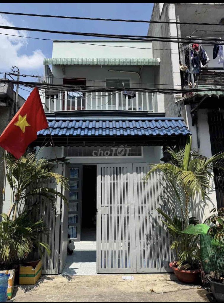 4x13, nhà hẻm 8m thông đường số 4, Gò Xoài vào