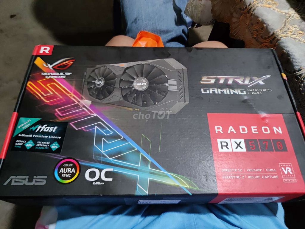Card đồ họa ASUS ROG Strix RX 570 4GB Đã sử dụng. Mua bán Linh kiện (RAM, Card...) tại Quận Cái Răng Cần Thơ được đăng bởi Dzuan hình 1