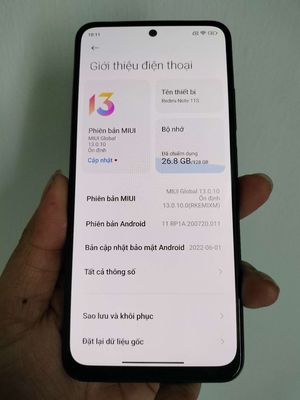 Xiaomi note 11s 8Gb/128Gb màn amoled,pin lâu