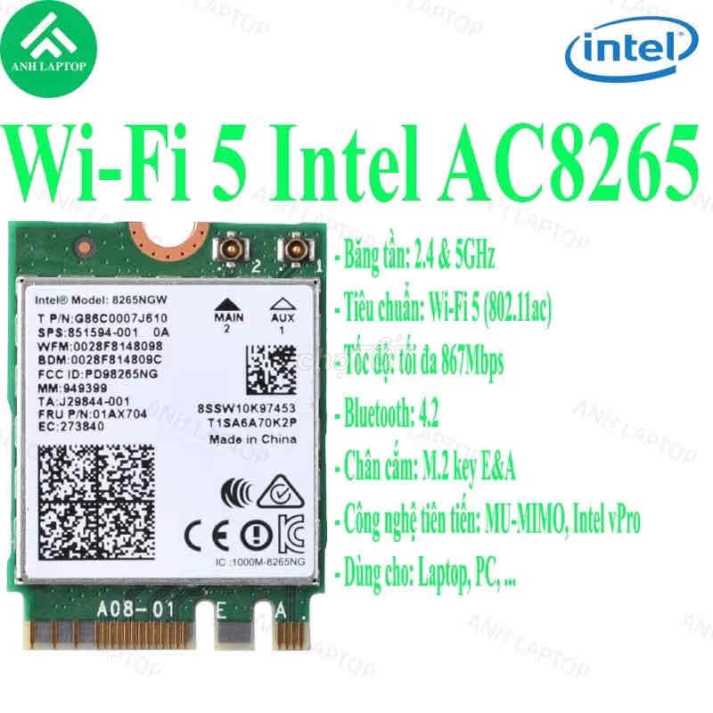 Card wifi RTL8822ce & AC8265