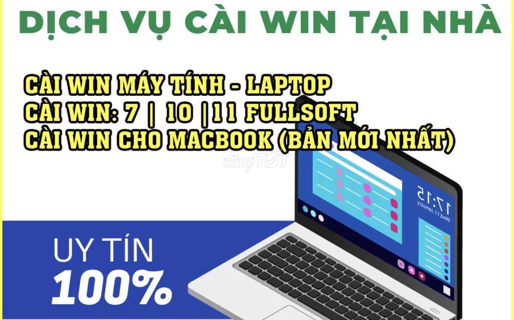 CÀI WIN TẠI NHÀ HCM